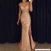 Palarn Clothes Fashion Dress & Tops Women Sequin Prom Party Ball Gown Sexy Gold Evening Bridesmaid V Neck Long Dress Gold B07NCJS9RN